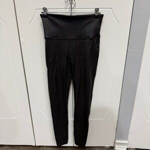 Spanx Black Faux Leather Leggings